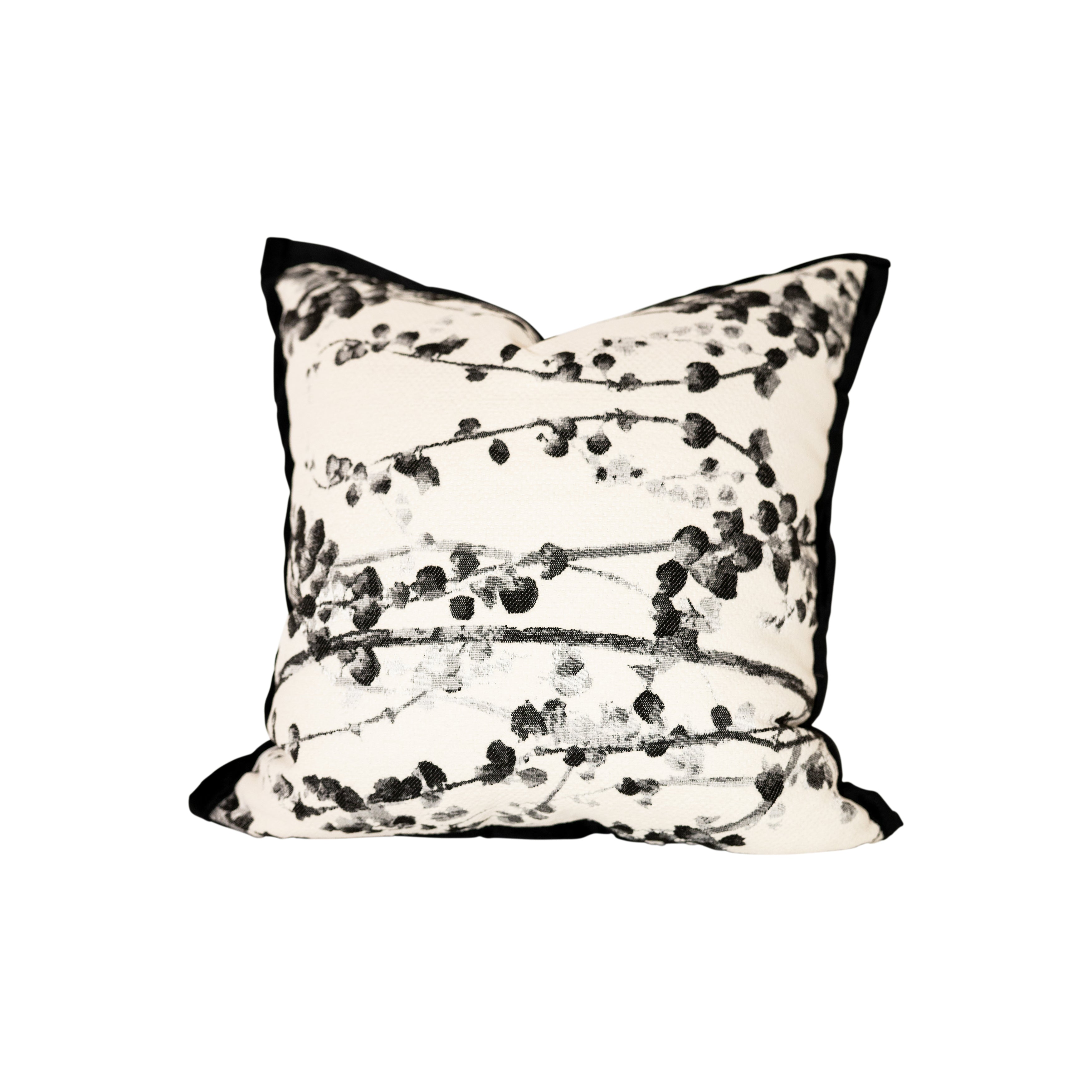 Chenille Branch Design Jacquard Pillow