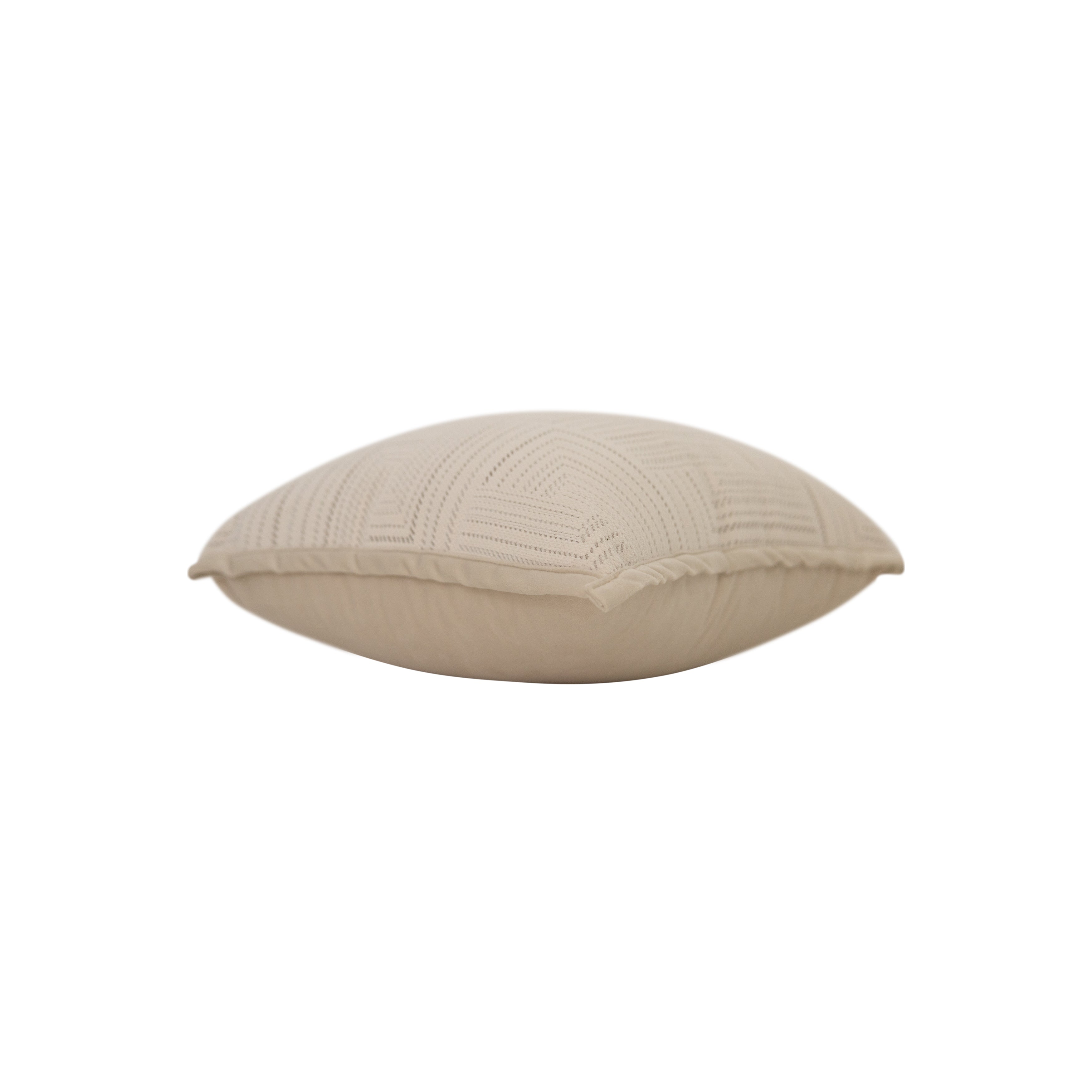 Cream Chenille Jacquard Pillow
